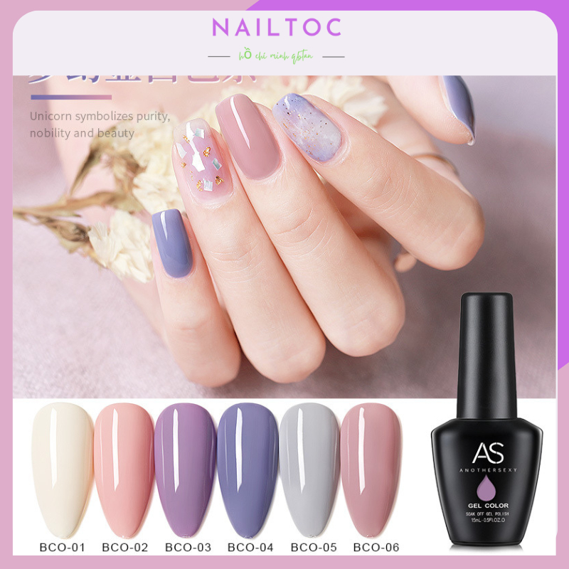 Sơn Gel AS mã BCO | Chai đen 15ML