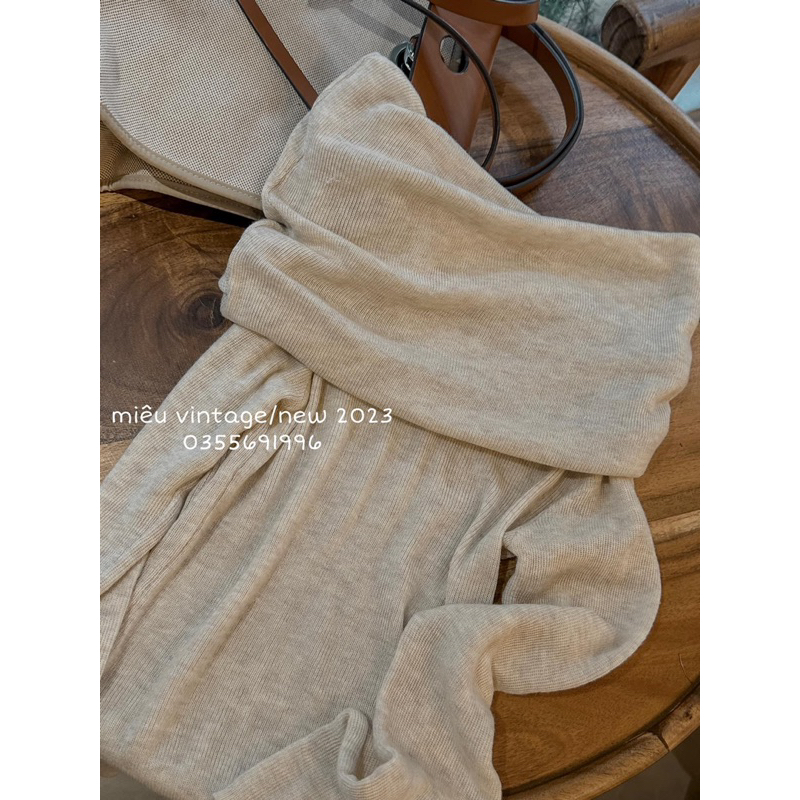 ÁO LEN TRỄ VAI TAY DÀI TIỂU THƯ HÀNG QC CHẤT ĐẸP MS22233