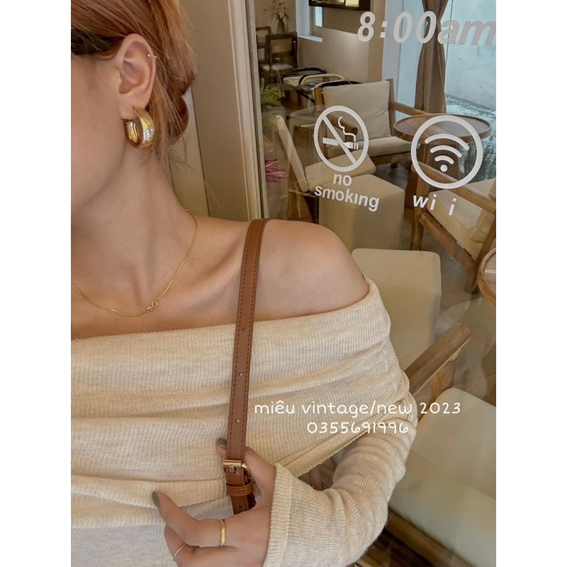 ÁO LEN TRỄ VAI TAY DÀI TIỂU THƯ HÀNG QC CHẤT ĐẸP MS22233