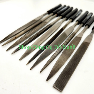 Bộ 10 cây dũa đen loại 3li,4li,5li