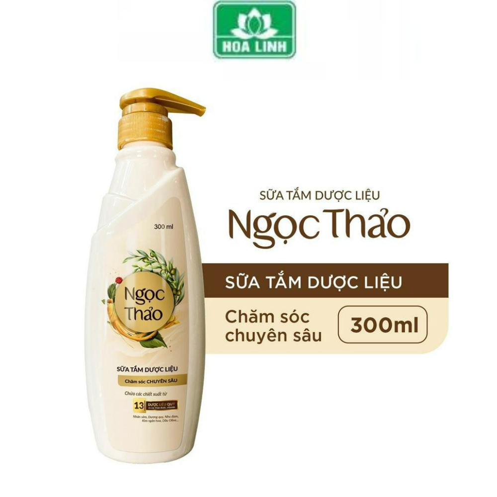 Sữa tắm dược liệu Ngọc Thảo _ Chăm sóc chuyên sâu, 500nl, 300ml