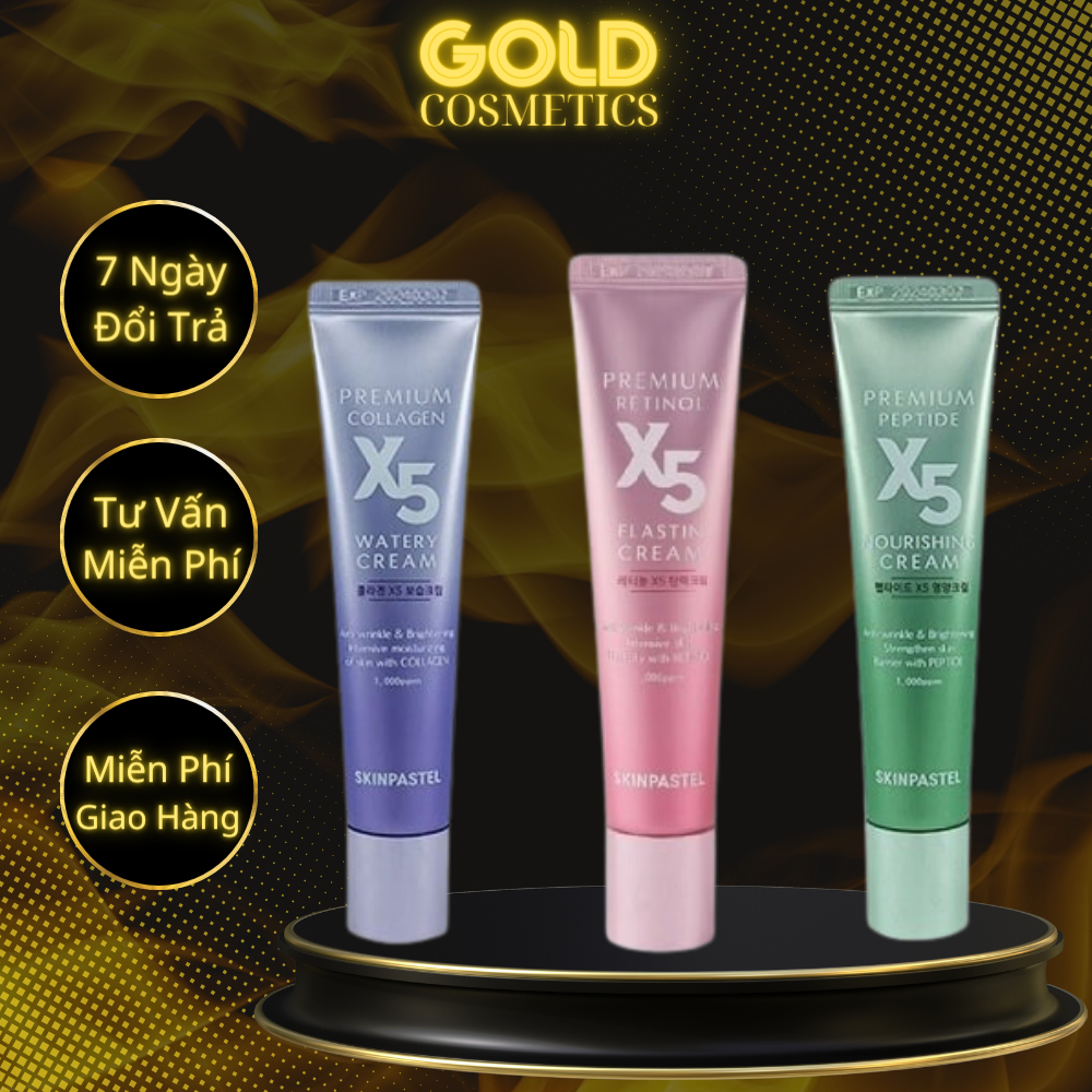 Kem Trẻ Hoá Phục Hồi Dưỡng Trắng Da Retinol X5 Premium Peptide Cream 30ml