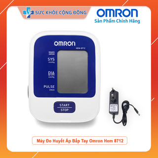 [Mã COSDAY865 -10% đơn 150K] Máy đo huyết áp bắp tay Omron HEM - 8712 + Tặng Bộ Đổi Nguồn ( Bảo Hành 5 Năm Chính Hãng )