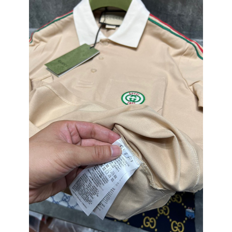 Áo Polo Nam Củ Chi Viền Kẻ Thêu Vai Túi Hộp Thêu Tỷ Mỉ Chất Cotton Gai Dày Dặn Hàng Cao Cấp