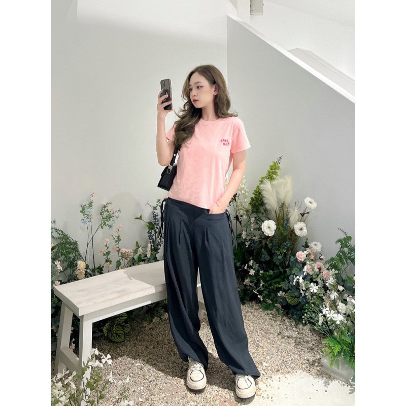 Áo baby tee nữ,áo thun phom Fit hot hit chất cotton thoáng mát,áo ngắn tay nữ cổ tròn chữ ORIGI NALS mã SA11 HOASUMO