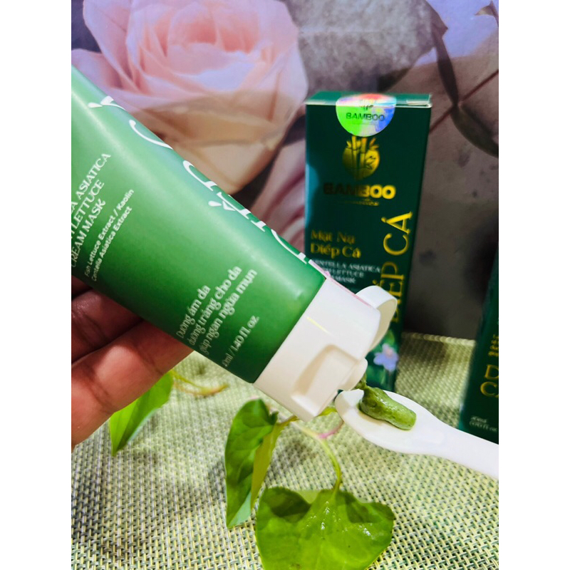 Combo Mash nhiếp cá và rau má Tẩy da chết mặt Bambo