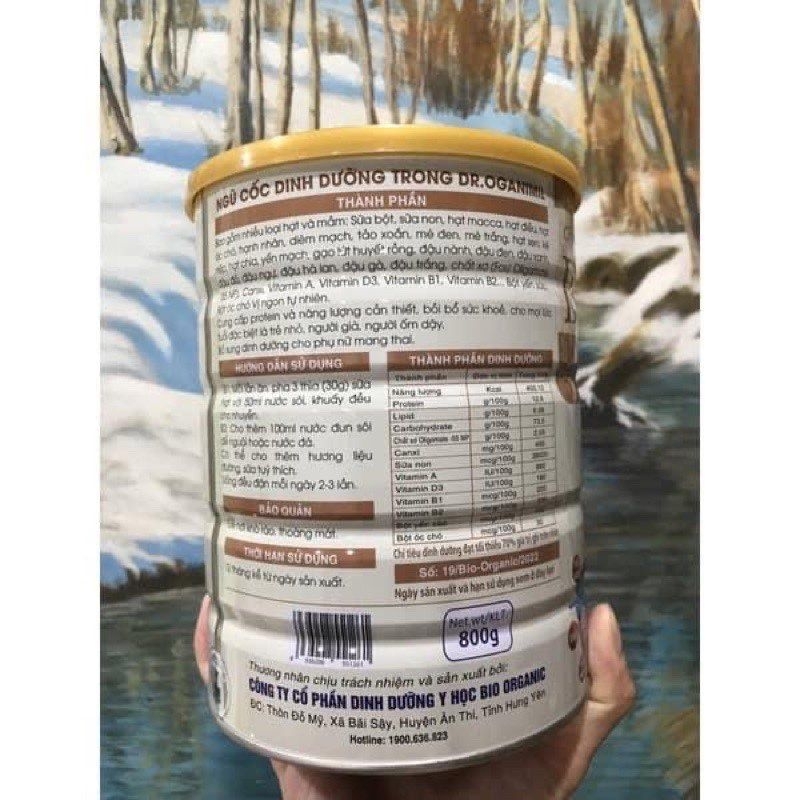 Sữa Hạt DR OGANIMILK lon 800g datte mới