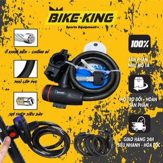 Khoá Chìa Kẹp Yên Đa Chức Năng Cho Xe Đạp Thể Thao - Xe Đạp Địa Hình - Sợi Thép Siêu Dày KX-01