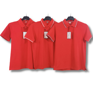 Áo thun Polo nam cổ bẻ Basic màu Đỏ , vải cá sấu - không xù lông, không ra màu, thấm hút mồ hôi , không bai nhão