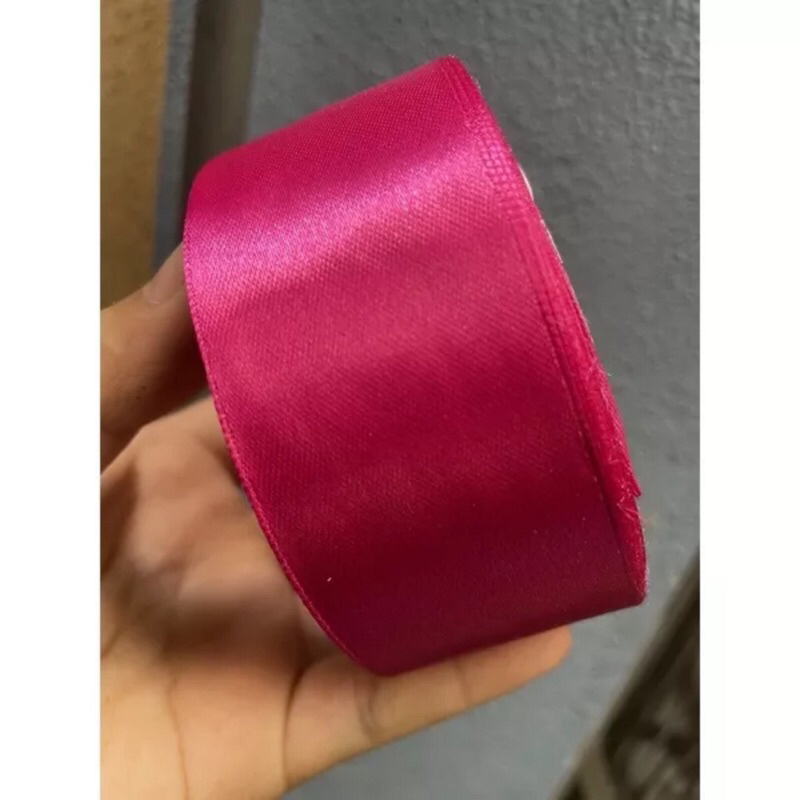 Cuộn duy băng vải lụa satin bản 4cm dài 22m ,duy băng đẹp