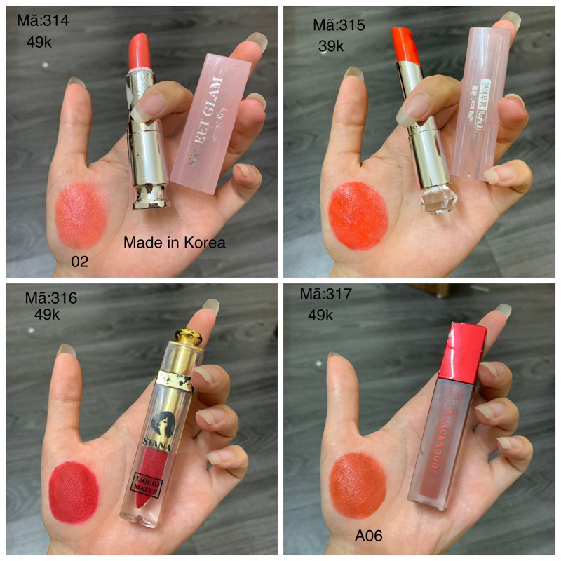 Son Tester/2hand Các Hãng Đủ Màu mã 314-317