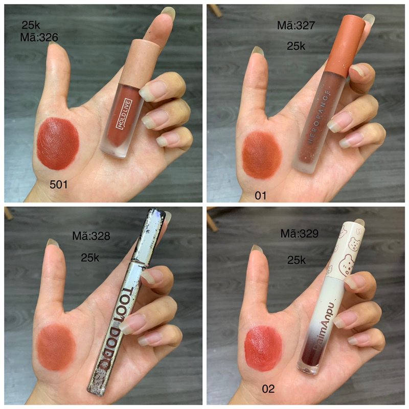 Son Tester/2hand Các Hãng Đủ Màu mã 326-329