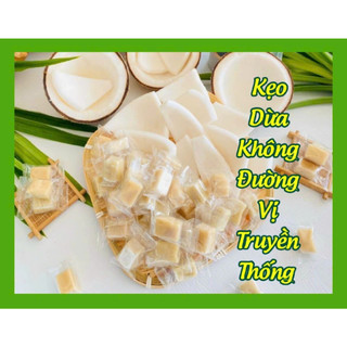Kẹo dừa non không đường nguyên chất - túi 500g - đặc sản bến tre - kẹo dừa bến tre