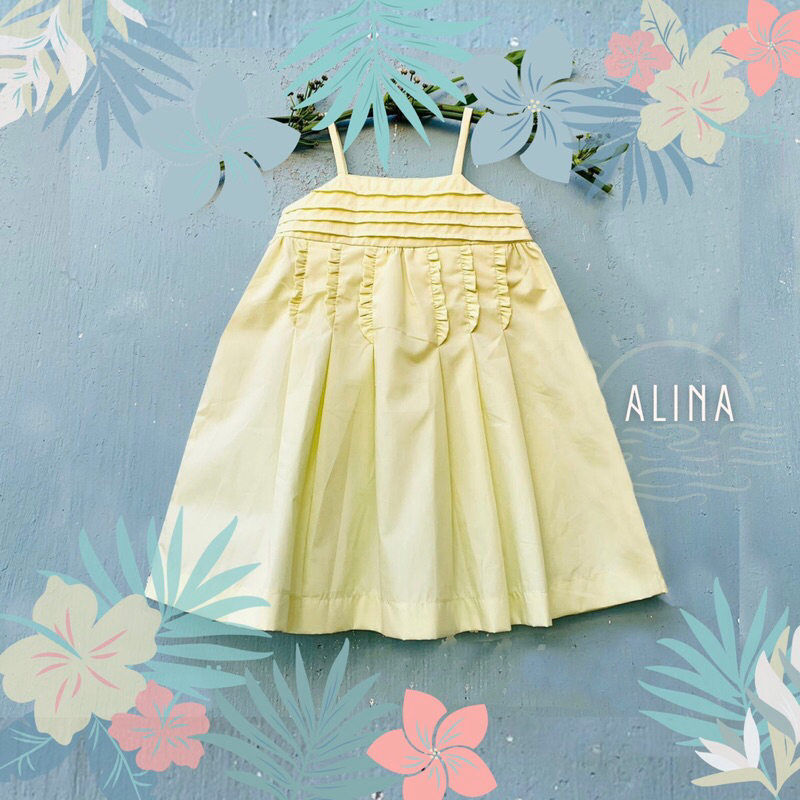 Váy đầm cho bé gái, 2 dây chấm bi, pli 3 màu, chất thô cotton thoáng mát