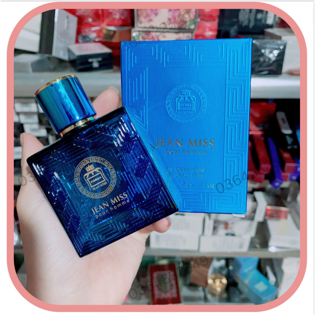 Nước Hoa Nam, Nước Hoa JEAN MISS 50ml, Tinh Dầu Thơm Lịch Lãm, Cuốn Hút