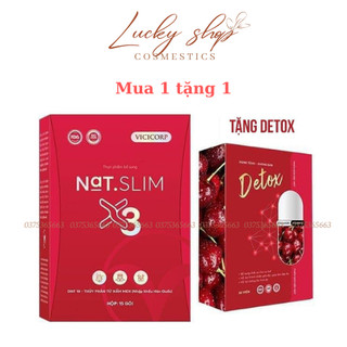 Giảm cân nat slim x3 chính hãng vicicorp giúp giảm cân an toàn hiệu qủa hộp 15 gói