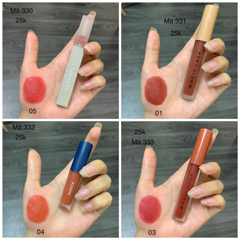 Son Tester/2hand Các Hãng Đủ Màu mã 330-333