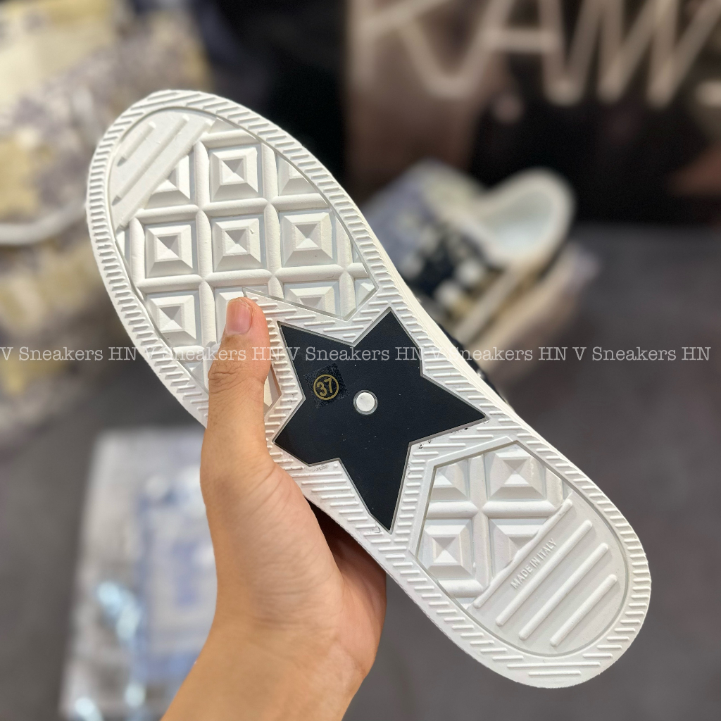 Giày Thể Thao Nữ B56 Dior Thêu Báo Hổ  Walk Embroider Cotton họa tiết HỔ đen , Giày Dior B56Cao Cấp Quảng Châu