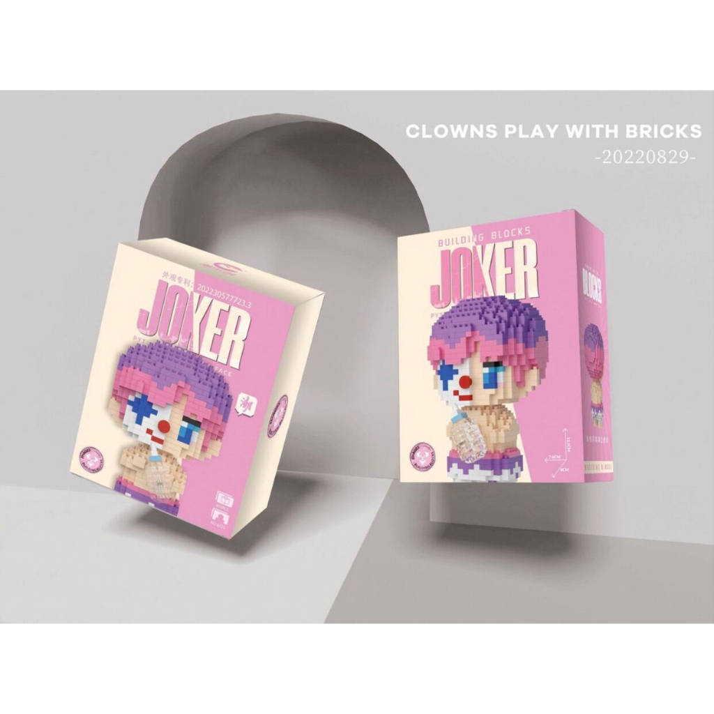 Lắp ráp Lego Joker,Harley Quinn,Kaws, đồ chơi lắp ráp mô hình nhân vật Joker, Kaws