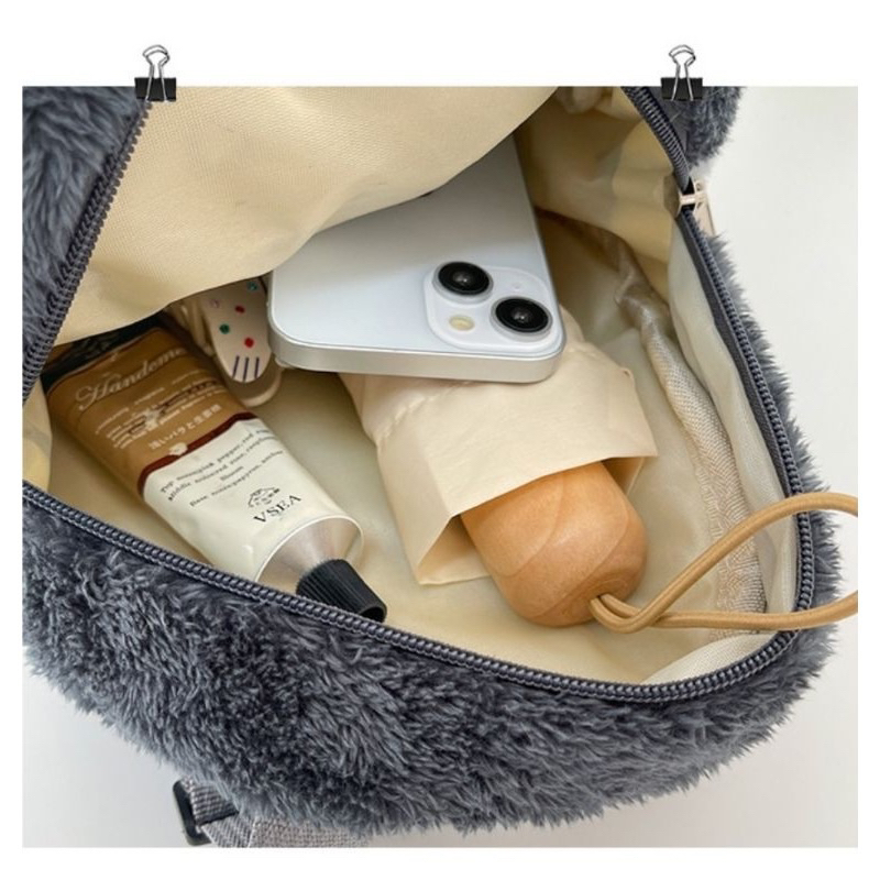 Ba lô đeo vai hình chú chim cánh cụt  nhồi bông dễ thương