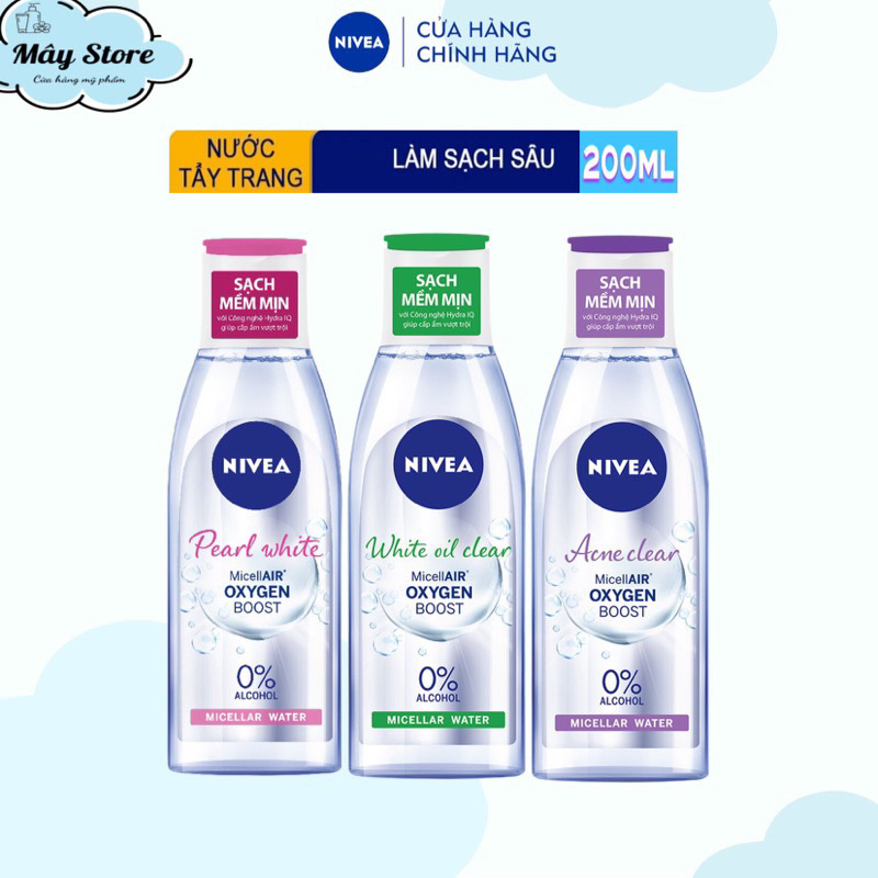 [CHÍNH HÃNG] NƯỚC TẨY TRANG NIVEA 125ml-200ml