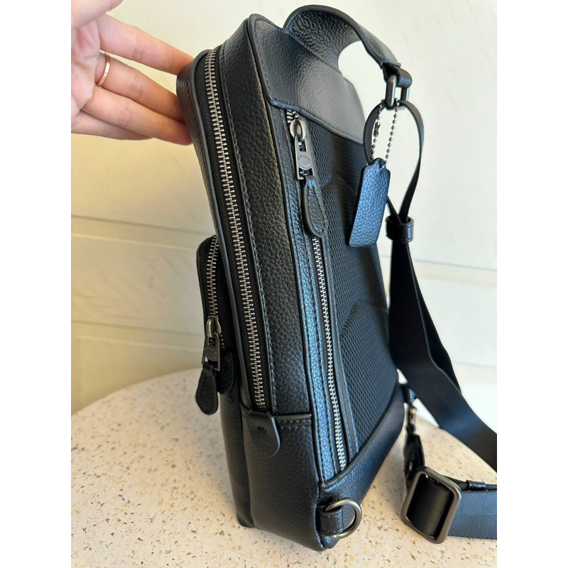 📛RẺ VÔ ĐỊCH📛TÚI C NAM GOTHAM LEATHER ĐEO CHÉO