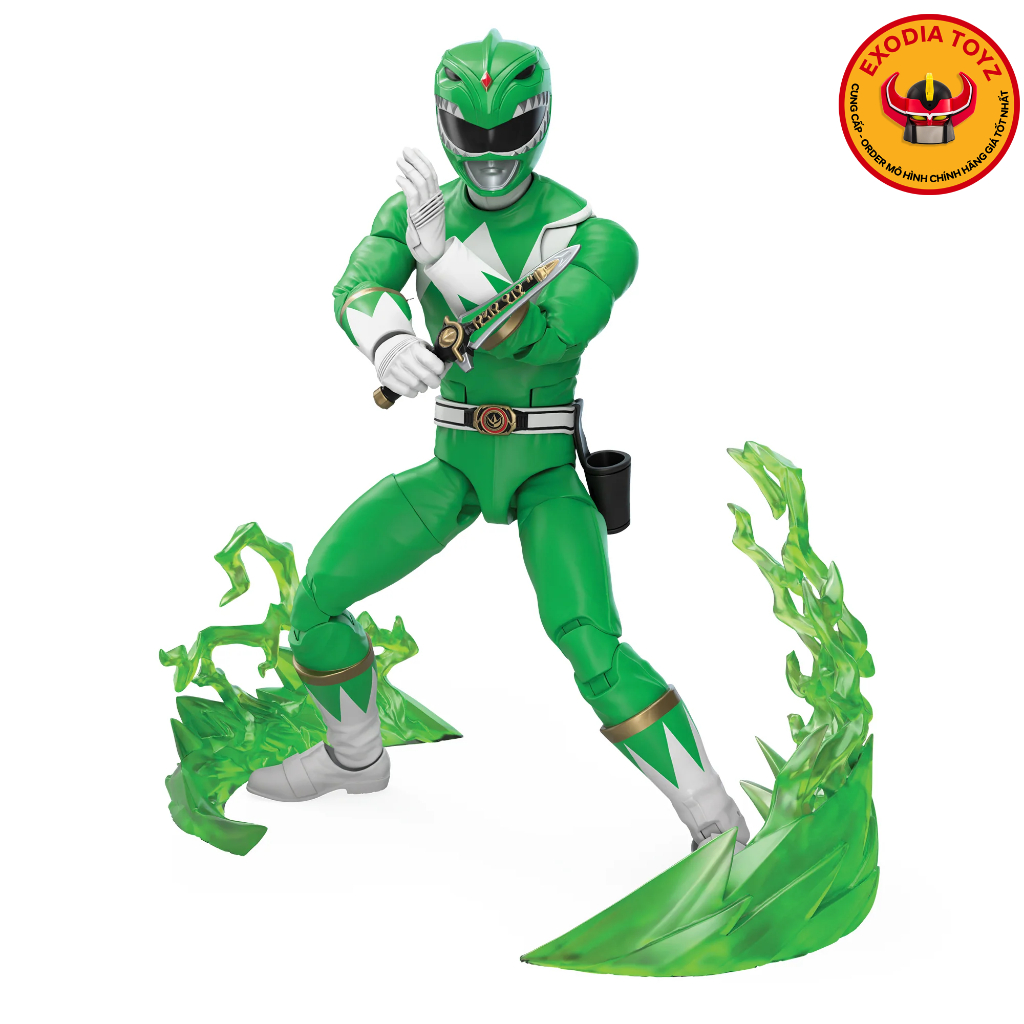 [CÓ SẴN] Mô hình Lightning Collection MMPR Remastered Mighty Morphin Green Ranger- Chính hãng Hasbro SEALEAS 100%