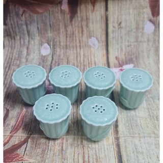 Hũ đựng muối sứ Minh Long - hủ đựng muối sứ minh long