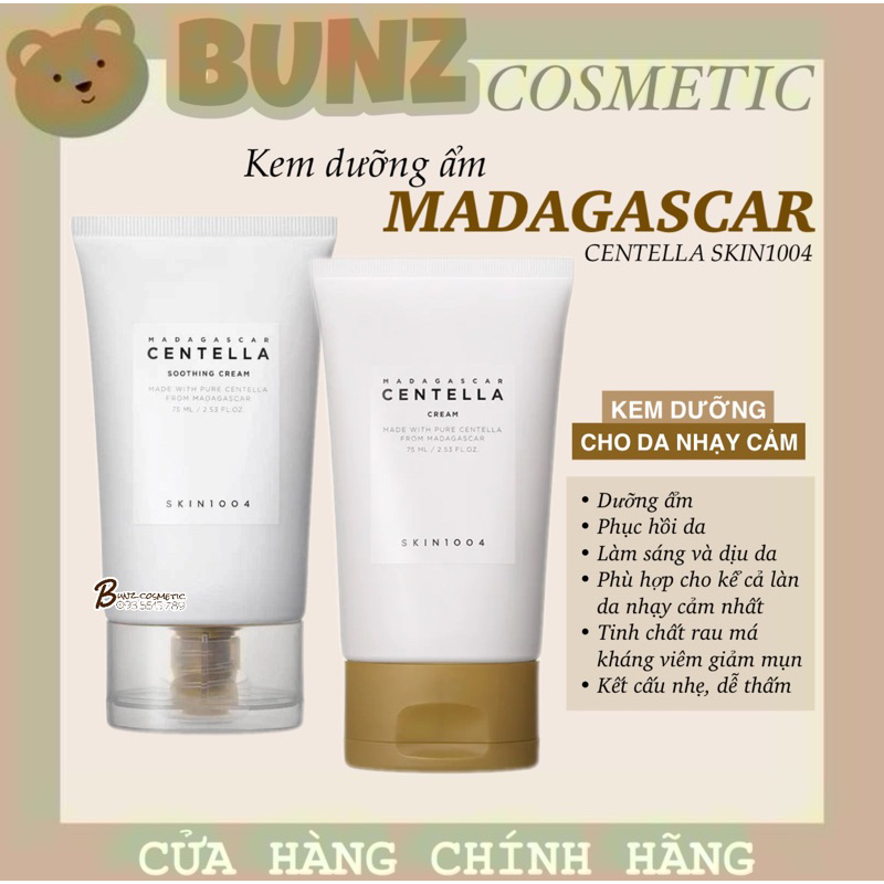 Kem dưỡng Madagasca Centella Skin 1004 rau má