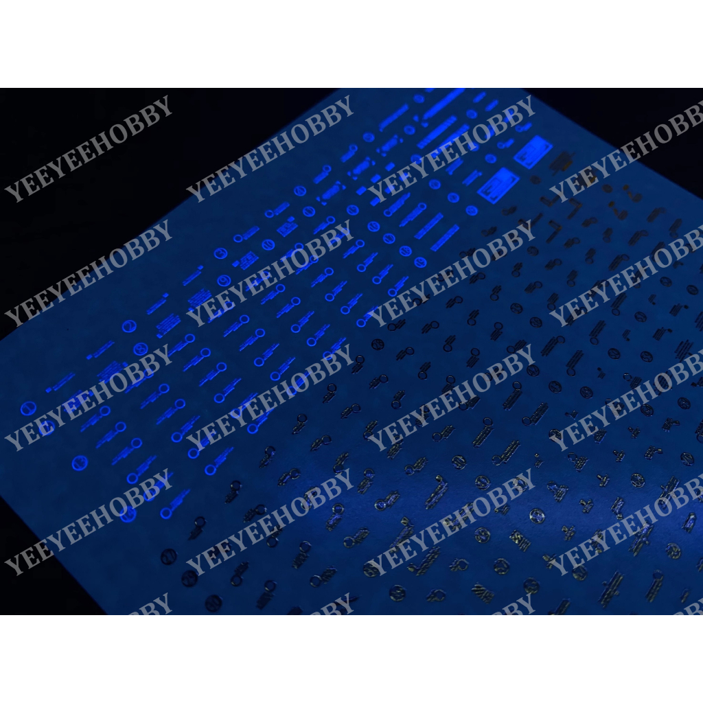 DECAL MÔ HÌNH XUEYAN - MG-23 - DECAL NƯỚC ÁNH KIM PHẢN QUANG CHO MÔ HÌNH MG 1/100 RX-0 UNICORN 02 BANSHEE