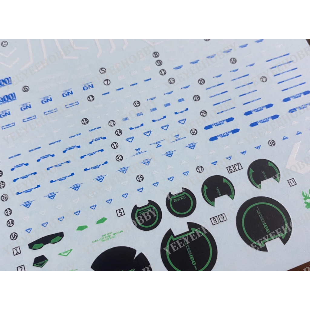 DECAL MÔ HÌNH XUEYAN - MG-27 - DECAL NƯỚC PHẢN QUANG CHO MÔ HÌNH MG 1/100 EXIA