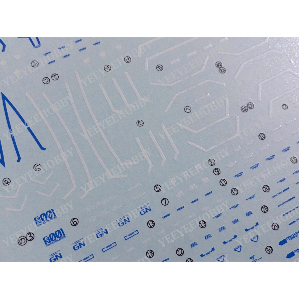 DECAL MÔ HÌNH XUEYAN - MG-27 - DECAL NƯỚC PHẢN QUANG CHO MÔ HÌNH MG 1/100 EXIA