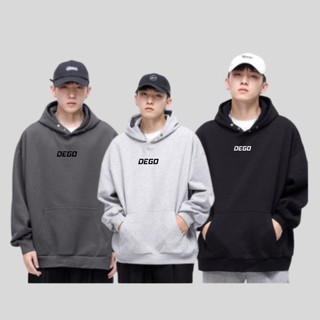 Áo hoodie DEGO nỉ cotton cao cấp basic nam nữ form rộng oversize local brand