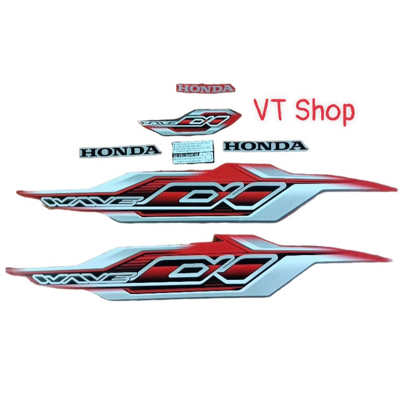 Tem Zin Mẫu 2023 Dán Xe Wave anlpha 50-100-110cc  Siêu Đẹp Tem Cao Cấp 3 Lớp Chống Nước Bảo hành 6 Tháng