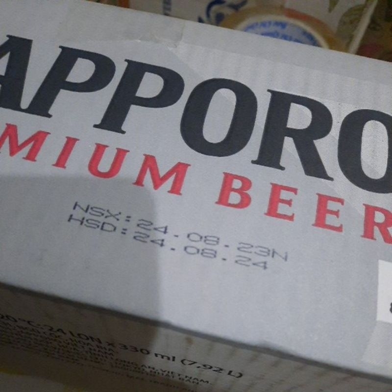 Thùng 24 lon bia Sapporo 330ml