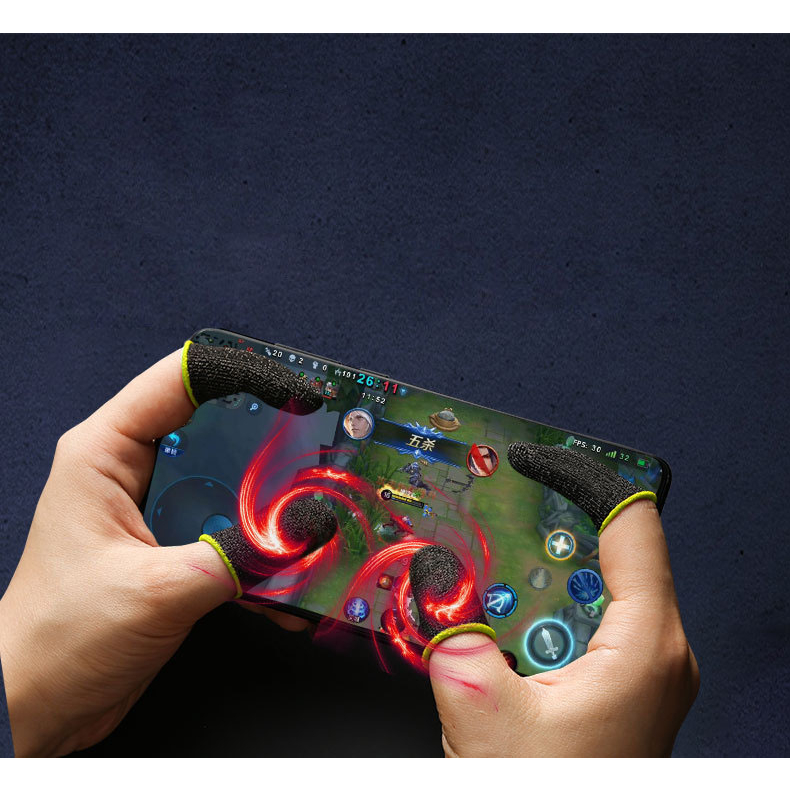 Găng tay chơi game GADO bao ngón tay chơi game cảm ứng siêu nhạy chống đổ mồ hôi tay