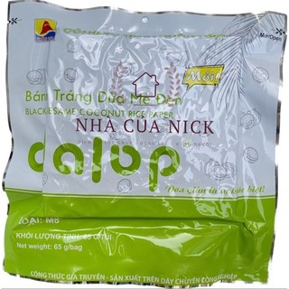 Bánh tráng dalop dừa mè đen bình định