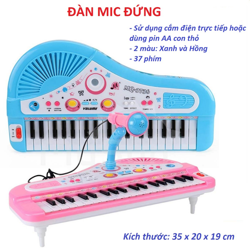 Đàn piano cho bé đàn organ cho bé kèm mic hát đa dạng mẫu mã giai điệu giúp phát triển tài năng âm nhạc