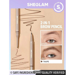 Sheglam chì kẻ mày 2 trong 1 theo yêu cầu - chocolate