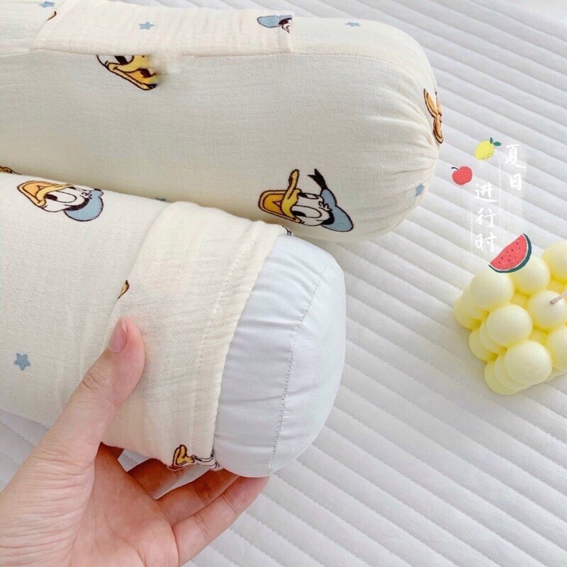 Bộ Gối Chặn XSơ Sinh Xô Muslin Siêu Mềm Mại Chống Giật Mình Cho Bé trai bé gái