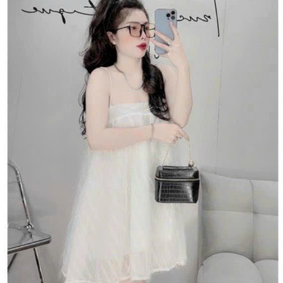 Đầm hai dây kiểu babydoll tôn dáng cho nàng đi biển dạo phố