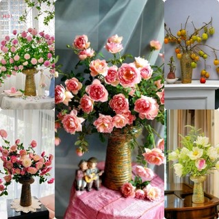 Lọ hoa ngũ sắc, mặt hồ ngũ sắc, đùi dế ngũ sắc, búp bê ngũ sắc, bình hoa decor Bát Tràng