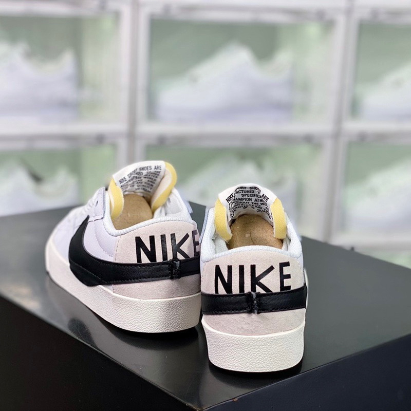 Giày Sneaker Cổ Thấp NK Blazer Low 77 Jumbo White Black Hàng TC