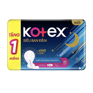 Bvs kotex ban đêm 35cm gói 8 miếng + tặng 1 miếng đêm