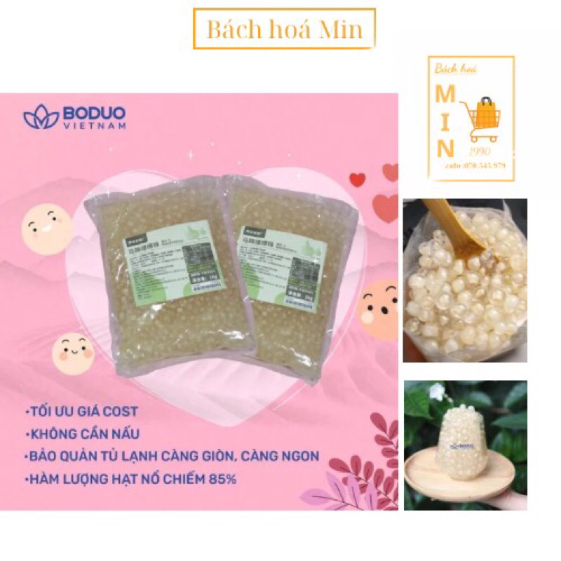Thạch thuỷ tinh củ năng Boduo gói 1kg