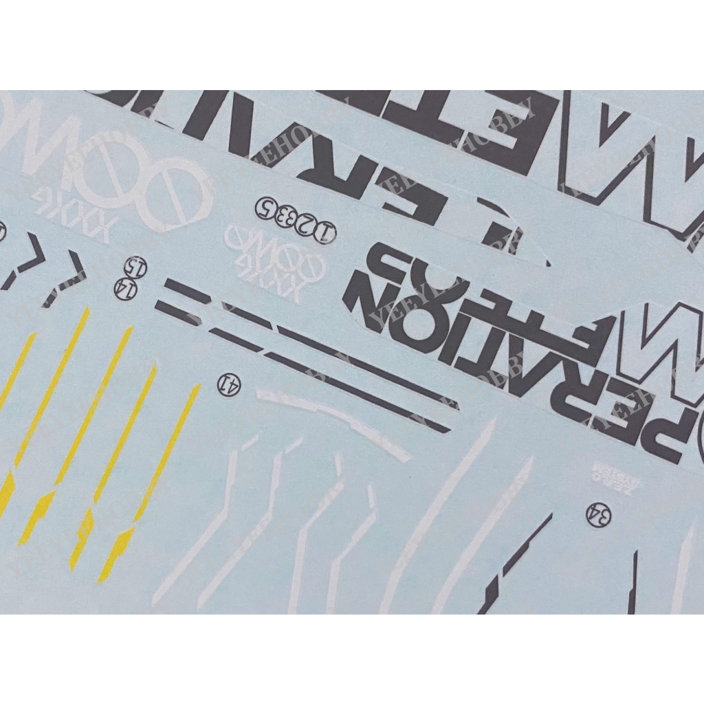 DECAL MÔ HÌNH XUEYAN - DECAL NƯỚC PHẢN QUANG CHO MÔ HÌNH HIRM 1/100 WING ZERO EW HIRM-02