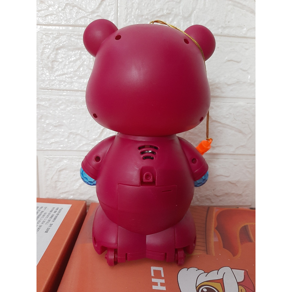 TẶNG PIN đèn trung thu, đèn gấu dâu cảm ứng lotso, đèn trung thu vui nhộn, mẫu mới 2023,đồ chơi trung thu