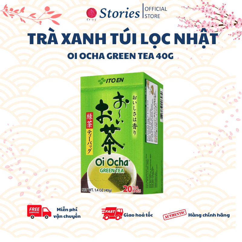 Trà xanh Nhật Bản túi lọc Oi Ocha Green Tea 40gr