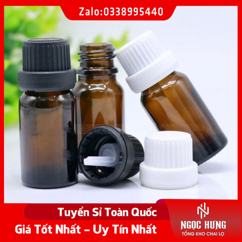 Lọ Đựng Tinh Dầu Thủy Tinh Nắp Vặn Nhỏ Giọt 5ML/10ML/15ML/20ML/30ML Dùng Chiết Tinh Dầu, Nước Hoa, Mỹ Phẩm