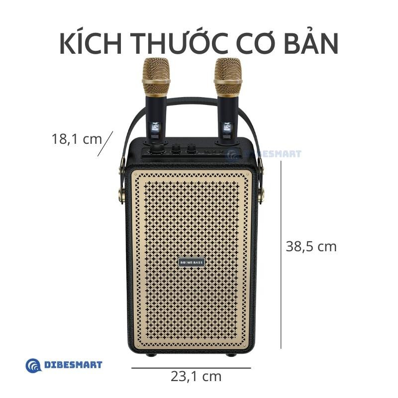 Loa Bluetooth karaoke M4203 Output 100W Bass mạnh treble rời âm thanh đỉnh cao bảo hành chính hãng - TECHHIGH